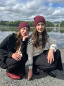 Burgundy cuffed Beanie