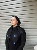 Blue star Headscarf