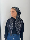 Grey toile headscarf