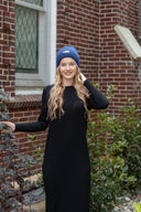 Tyed cuffed beanie Tyedheadscarves