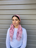 Pink Blossom Headscarf