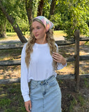 Pastel floral bandana Tyedheadscarves