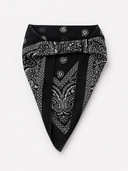 Black Pretied Bandana Tyedheadscarves