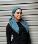 Teal solid Headscarf