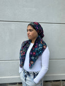 Retro floral Headscarf