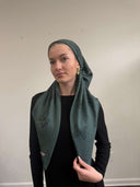Green butterfly headscarf Tyedheadscarves