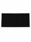 Wide ribbed black band Tyedheadscarves