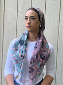 Pastel leopard Headscarf