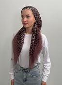 Mauve leopard Tyedheadscarves