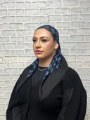 Navy spotted Headscarf