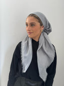 Silver shimmer headscarf