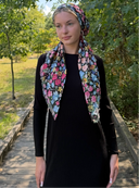 Pink paradise headscarf Tyedheadscarves