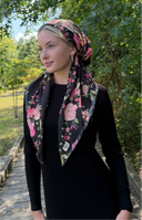 Floral fusion headscarf Tyedheadscarves