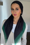 Green colorblock Headscarf