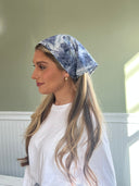 Blue toile bandana