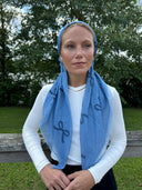 Denim bow Headscarf