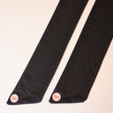 Black denim skinny scarf Tyedheadscarves