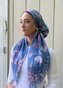 Blue Lilly Headscarf