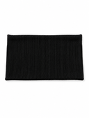 Triple ribbed black band Tyedheadscarves