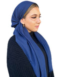 Blue gauze Headscarf