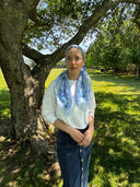 Denim floral Tyedheadscarves