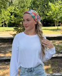Multi floral Bandana Tyedheadscarves