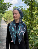 Baby pink chain headscarf