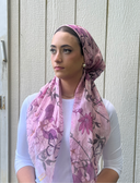 The pink Eva Headscarf