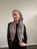 Mocha butterfly headscarf Tyedheadscarves