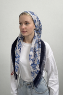 Blossom blue Tyedheadscarves