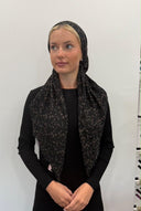 Brown pettled Tyedheadscarves