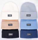 Ribbed cuffed beanies Tyedheadscarves