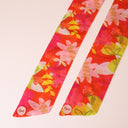 Orange fusion skinny scarf Tyedheadscarves