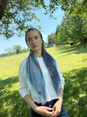 Denim butterfly Tyedheadscarves