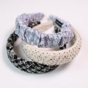 Chambray hard headband Tyedheadscarves