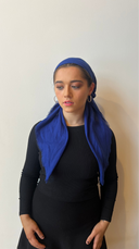 Royal blue Headscarf