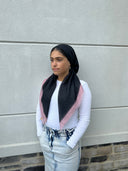 Black/pink shimmer Headscarf