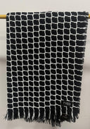 Black squared pashmina