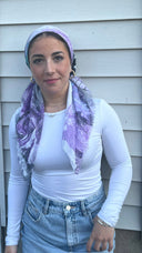 Lavender Butterfly Headscarf