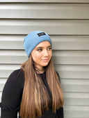 Light Blue cuffed Beanie