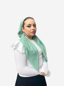 Lime shimmer Headscarf