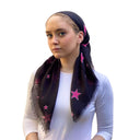 Hot pink stars Headscarf