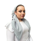 Light Grey textured  Headscarf