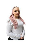 Baby Pink Crinkle Headscarf