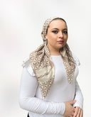 The Vintage Beige Headscarf