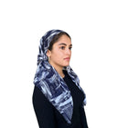 Spackled navy/White Headscarf