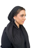 Solid black Headscarf