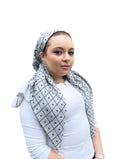 Off White textured Headscarf