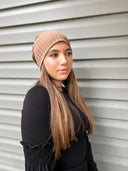 Camel wide Beanie